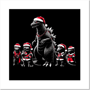 Godzilla - xmas Posters and Art